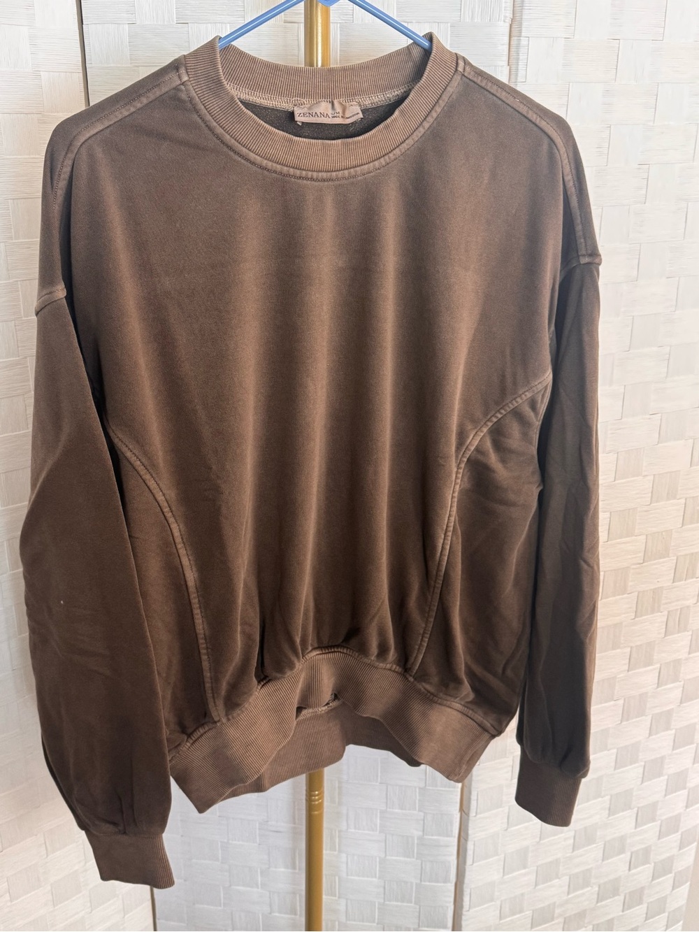Zenana Oversized Crewneck Sweatshirt